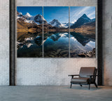 Nevado Condoriri Peak Bolivia Canvas Print ArtLexy 3 Panels 36"x24" inches 