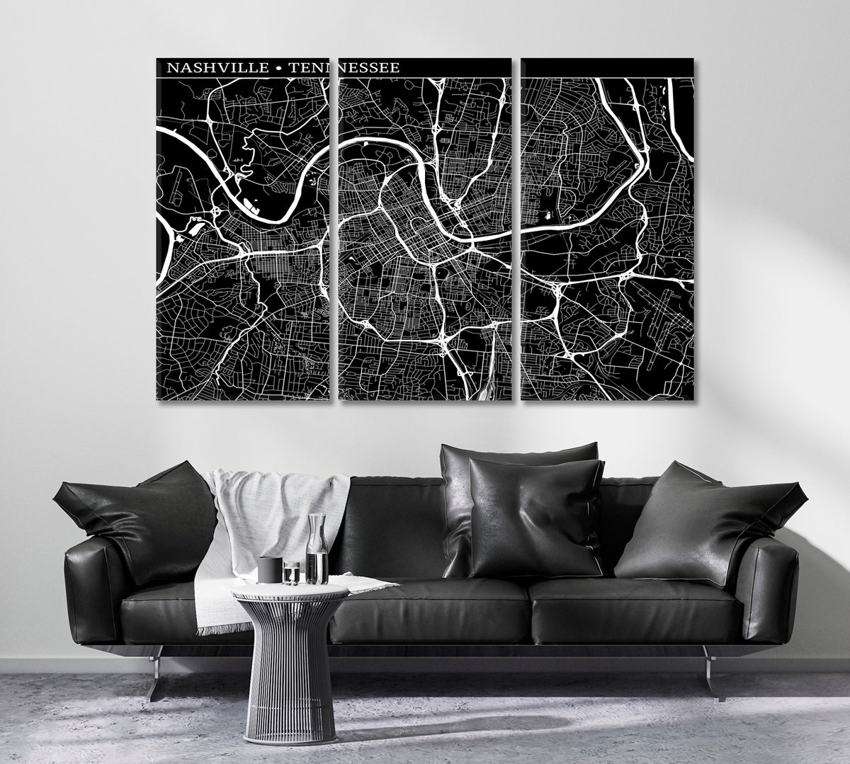 Tennessee Abstract Backdrop Abstract Map of Nashville Tennessee USA – ArtLexy