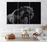 Black Panther Canvas Print ArtLexy 3 Panels 36"x24" inches 