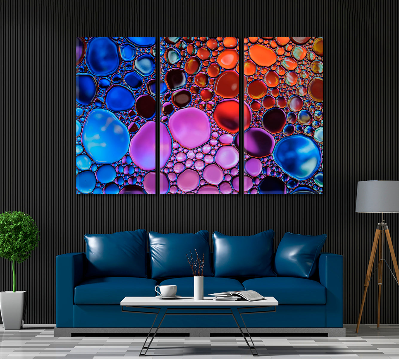 Beautiful Abstract Multicolor Water Drops Canvas Print ArtLexy   