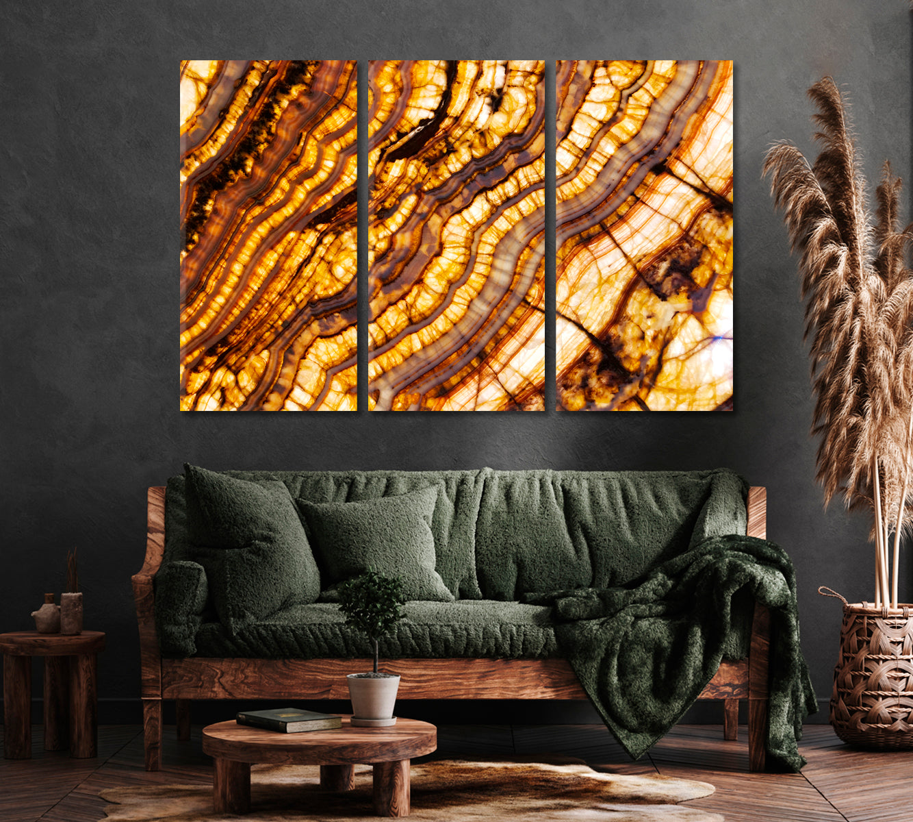 Natural Agate Stone Pattern Canvas Print ArtLexy   