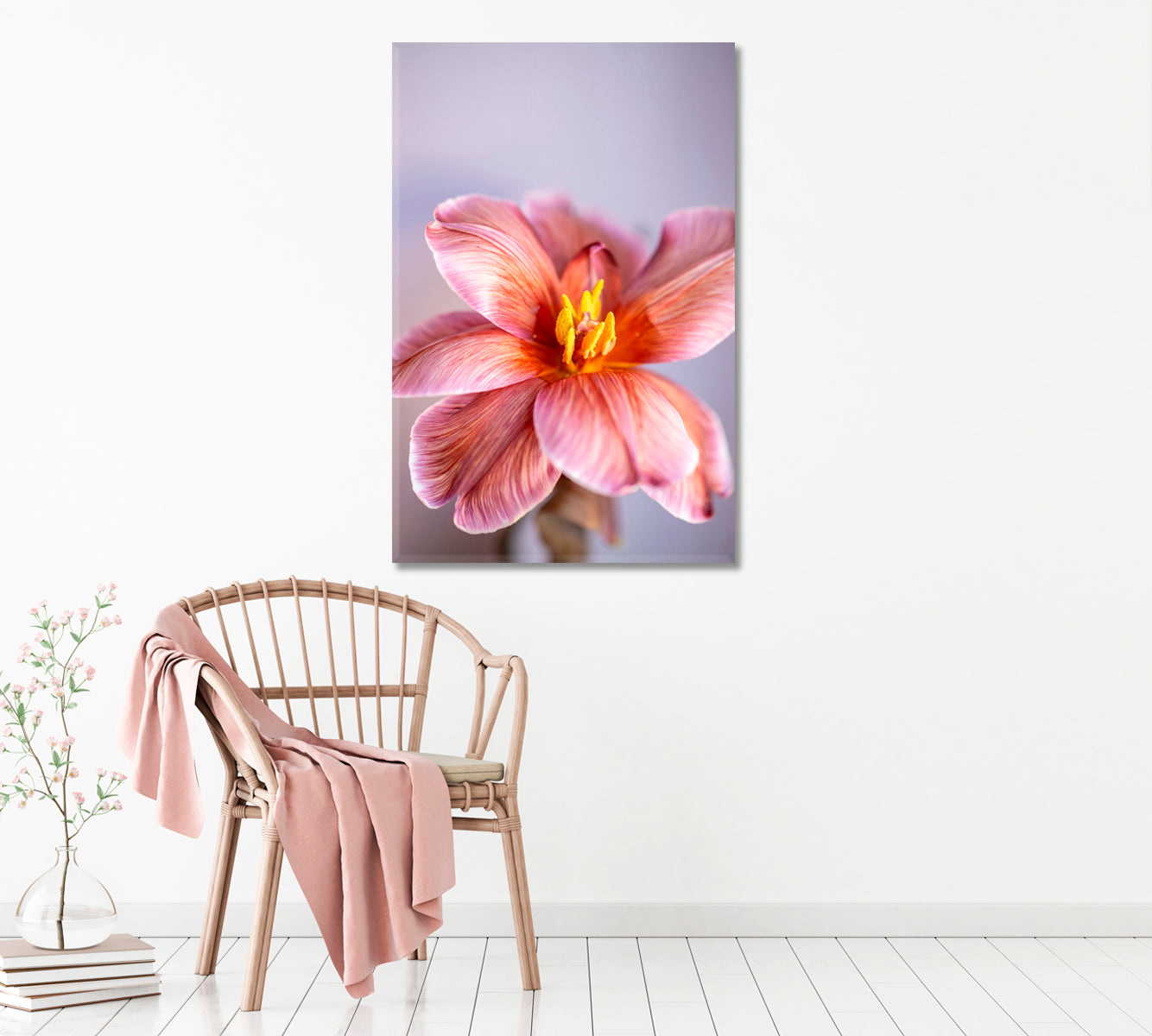 Tender Blooming Tulip Canvas Print ArtLexy   