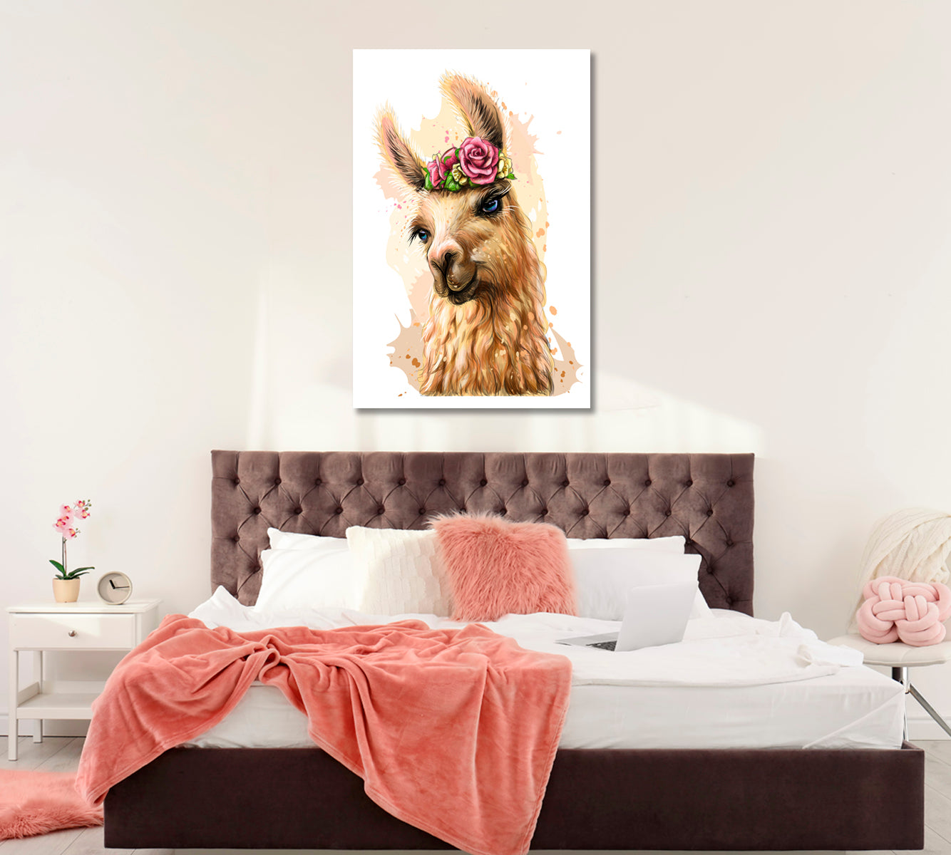 Alpaca Canvas Print ArtLexy 1 Panel 16"x24" inches 