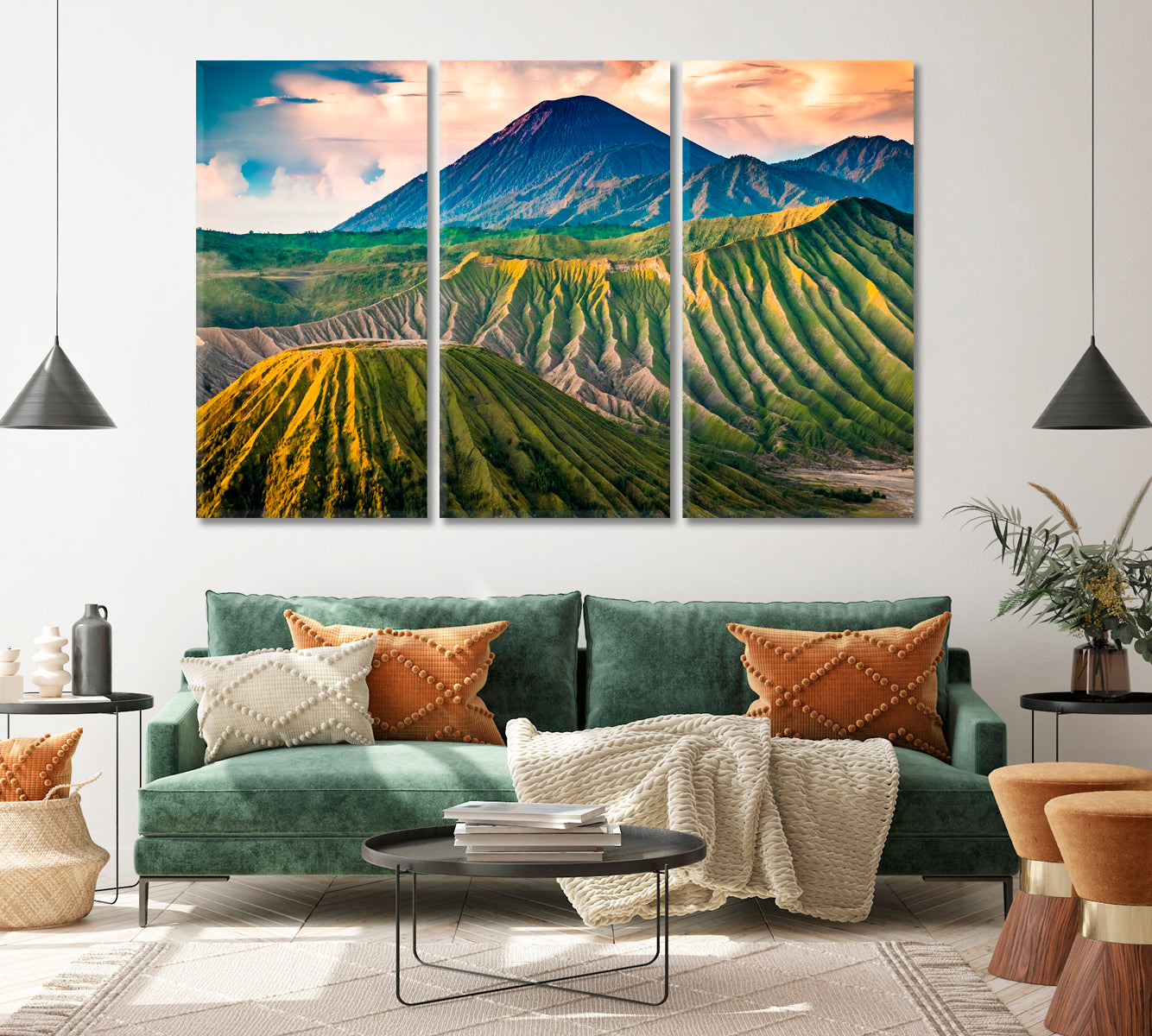 Mountain Landscape Mount Bromo Java Indonesia Canvas Print ArtLexy   