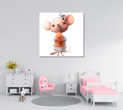 Little Mouse Girl Canvas Print ArtLexy   