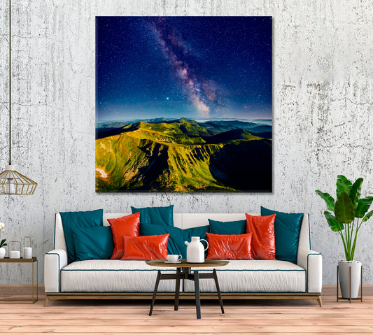 Incredible Carpathian Mountains Landscape Canvas Print ArtLexy 1 Panel 12"x12" inches 
