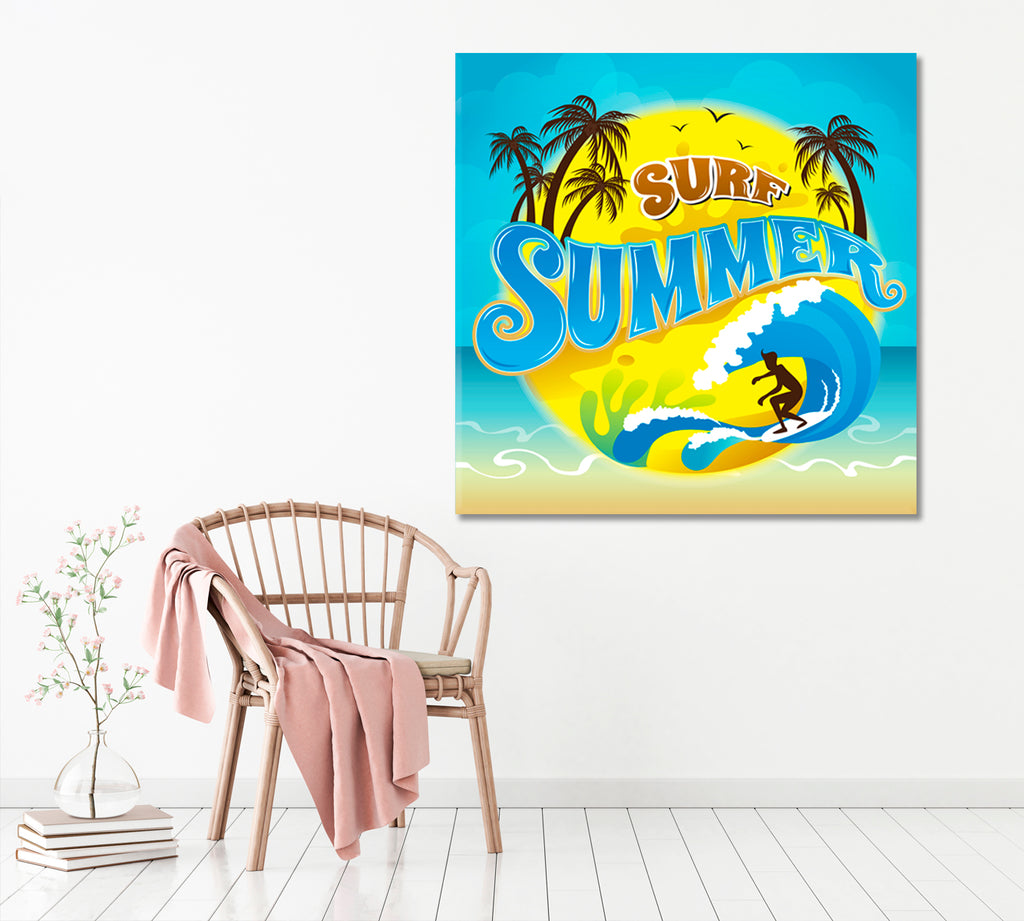 Summer Surf Canvas Print ArtLexy   