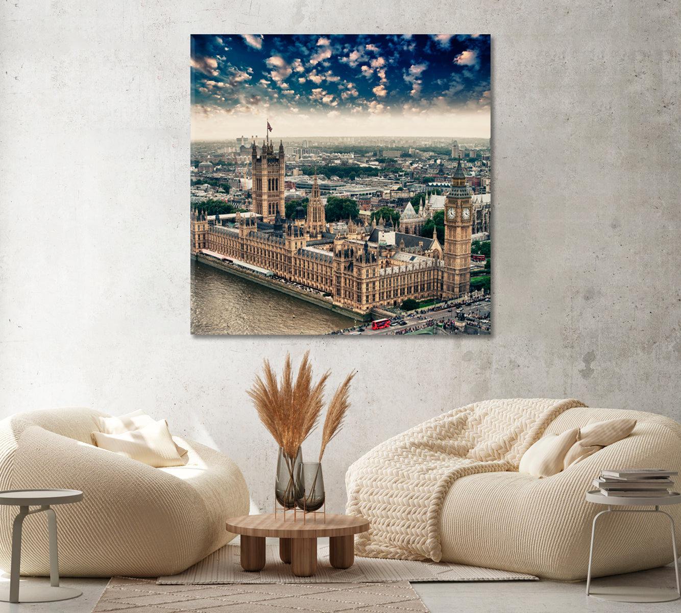 London Houses of Parliament and Big Ben Canvas Print ArtLexy   