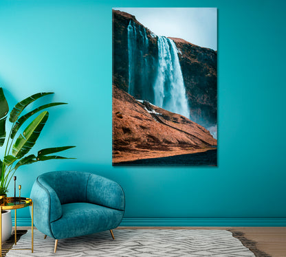 Seljalandsfoss Waterfall Iceland Canvas Print ArtLexy 1 Panel 16"x24" inches 
