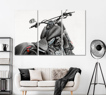 Custom Motorcycle Canvas Print ArtLexy   