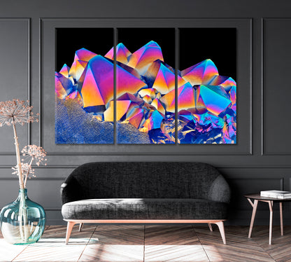 Amazing Blue Rainbow Crystal Amethyst Quartz Canvas Print ArtLexy   