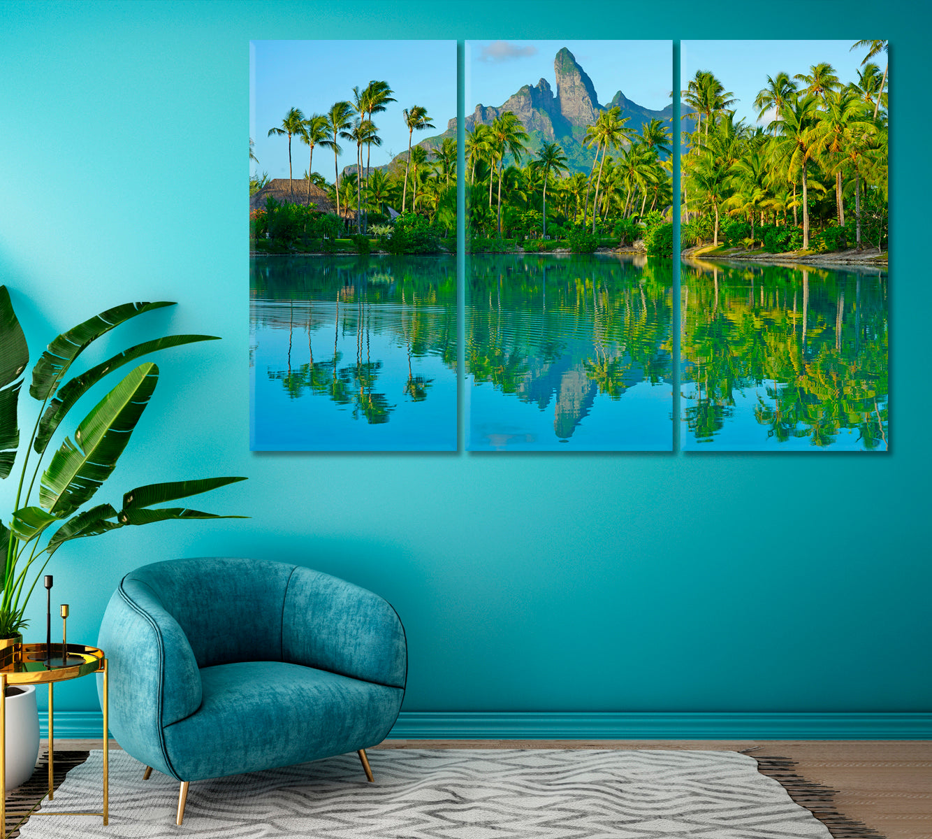 Mount Otemanu Bora Bora Island Canvas Print ArtLexy   
