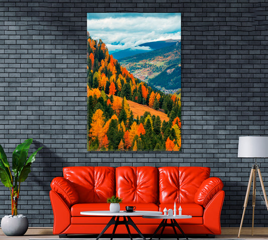 Dolomites in Autumn Canvas Print ArtLexy 1 Panel 16"x24" inches 