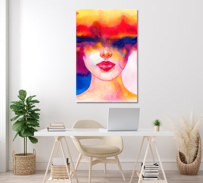Creative Abstract Beautiful Woman Canvas Print ArtLexy   