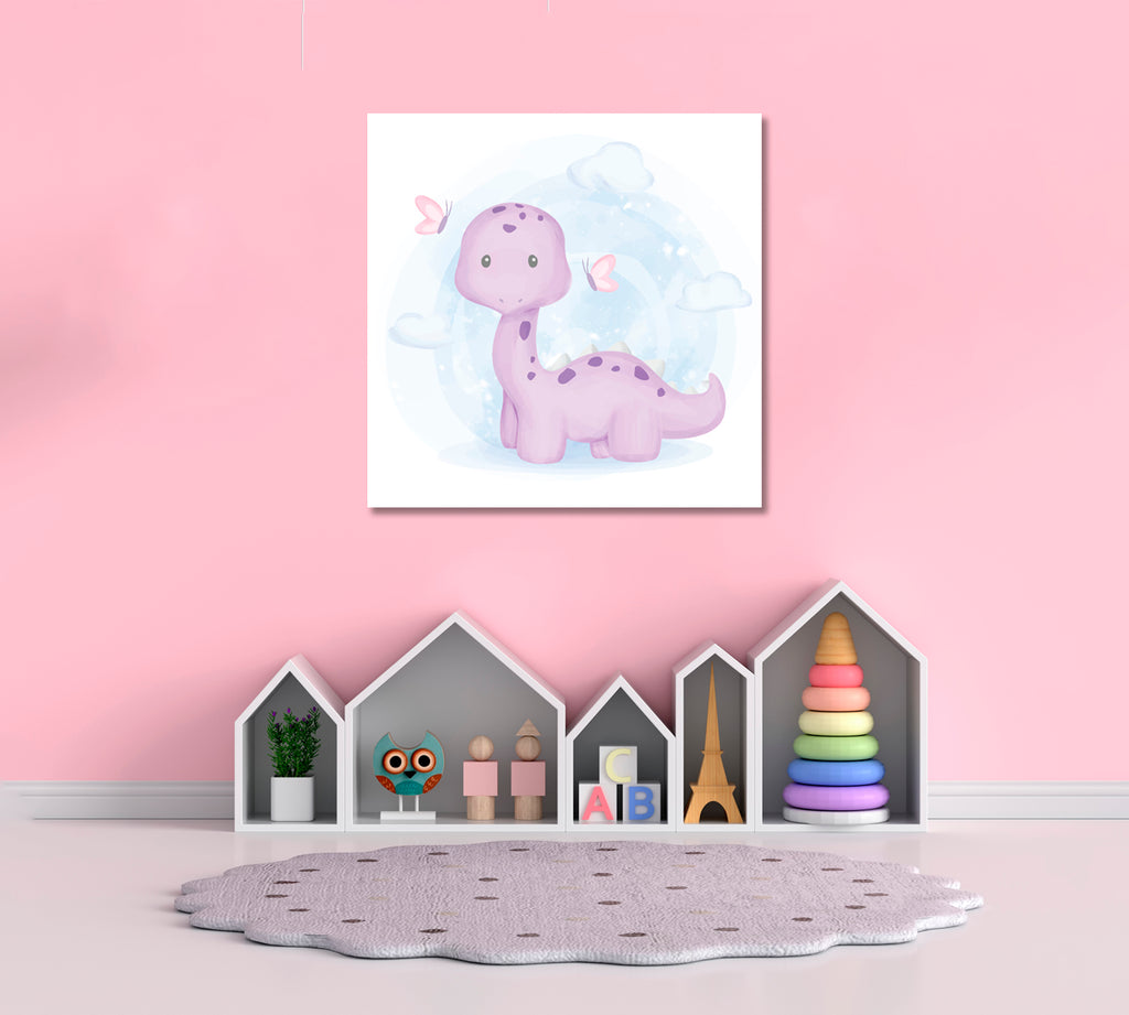 Cute Baby Dinosaur Canvas Print ArtLexy   