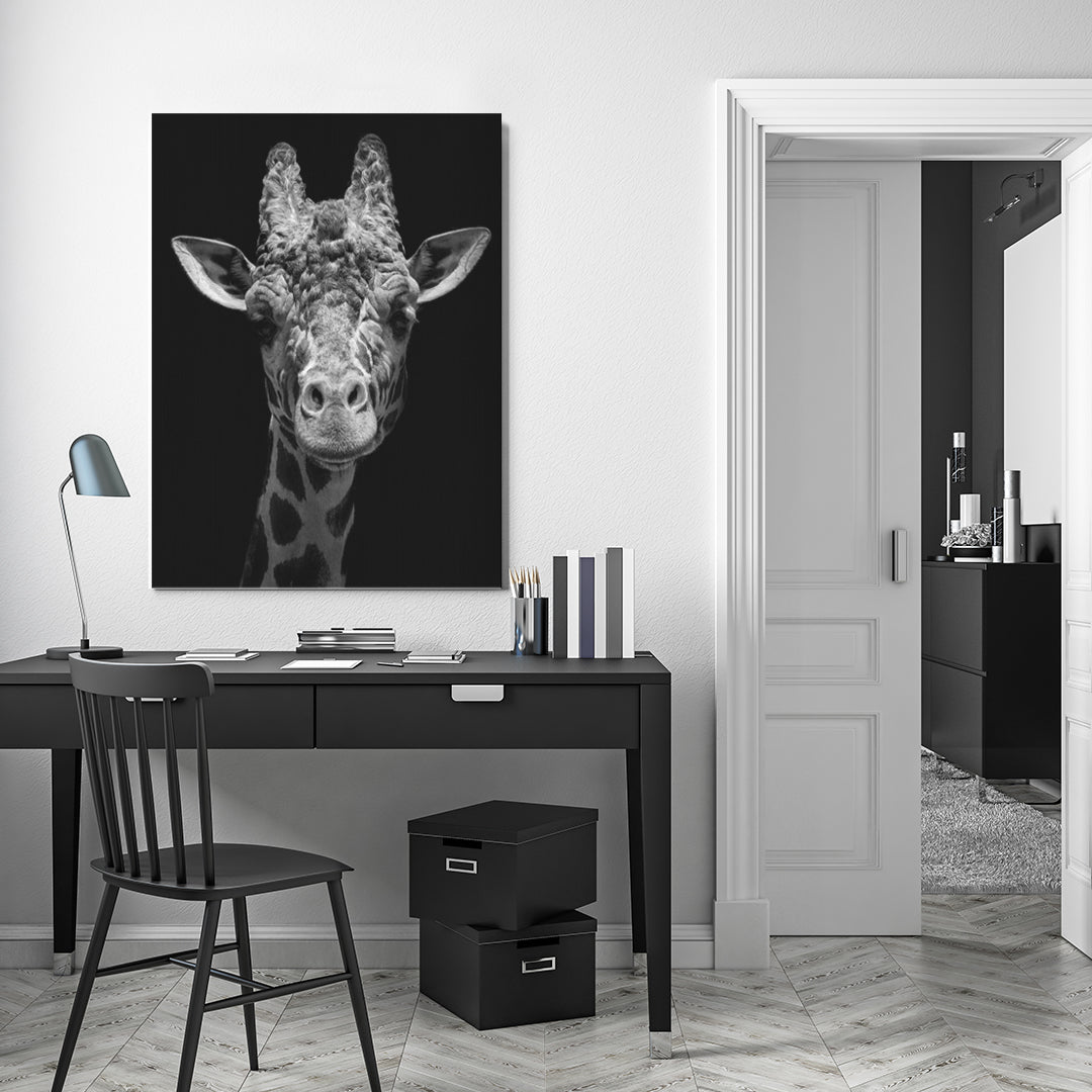 Giraffe Portrait Canvas Print ArtLexy   
