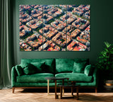 Eixample District Barcelona Spain Canvas Print ArtLexy 3 Panels 36"x24" inches 