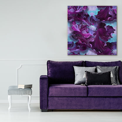 Abstract Flowers Canvas Print ArtLexy   