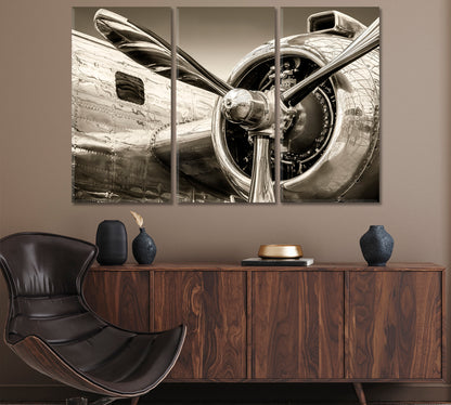 Chrome Aircraft Canvas Print ArtLexy   