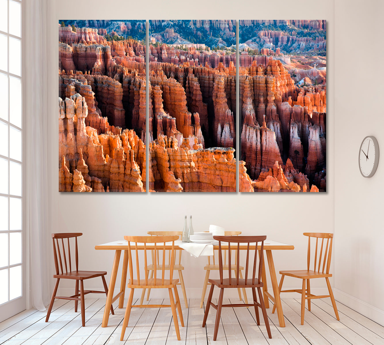 Bryce Canyon National Park Utah Canvas Print ArtLexy 3 Panels 36"x24" inches 