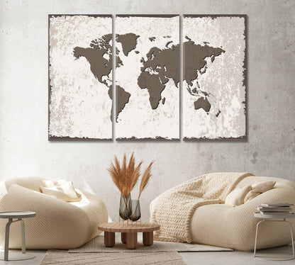 Old World Map Canvas Print ArtLexy   