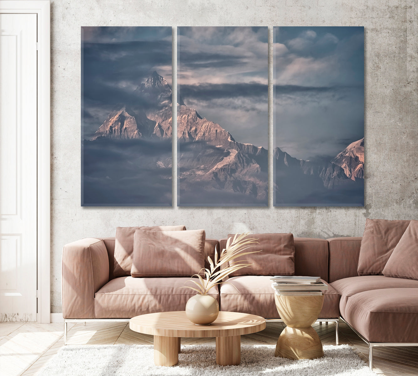 Machapuchare Mountain Nepal Himalaya Canvas Print ArtLexy   