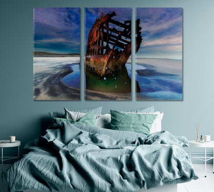 Peter Iredale Shipwreck Oregon Coast Canvas Print ArtLexy   