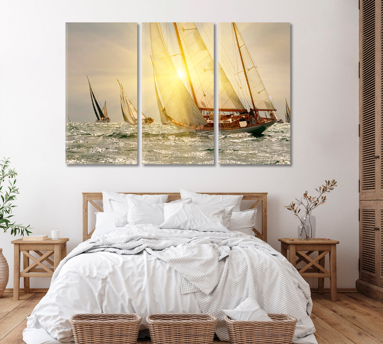 Sailing Yachts Regatta Canvas Print ArtLexy   