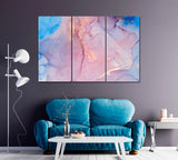 Abstract Multicolored Liquid Marble Canvas Print ArtLexy 3 Panels 36"x24" inches 