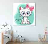 Cute Kitten Canvas Print ArtLexy   