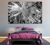 Times Square Skyscrapers New York City Canvas Print ArtLexy 3 Panels 36"x24" inches 