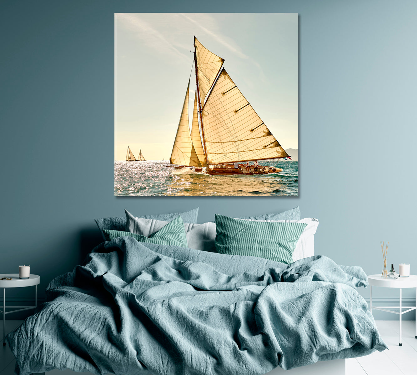 Sailing Yacht Race Canvas Print ArtLexy   