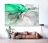 Abstract Marble Effect Canvas Print ArtLexy 3 Panels 36"x24" inches 