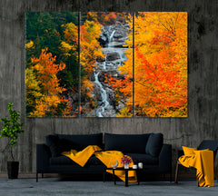 Autumn White Mountain New Hampshire Canvas Print ArtLexy 3 Panels 36"x24" inches 