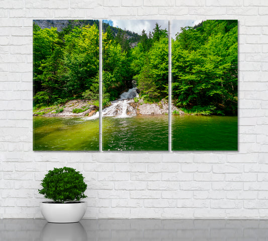 Lake Toplitz Austria Canvas Print ArtLexy 3 Panels 36"x24" inches 