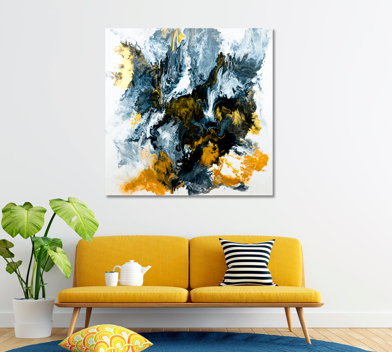 Abstract Fluid Marble Pattern Canvas Print ArtLexy   