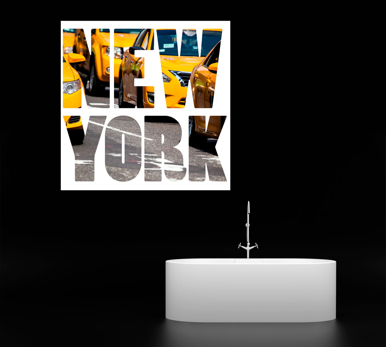 Yellow Cab Times Square New York Canvas Print ArtLexy   