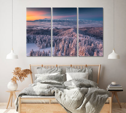 Beautiful Winter Landscape Canvas Print ArtLexy   