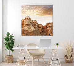 Mount Rushmore National Memorial Canvas Print ArtLexy 1 Panel 12"x12" inches 