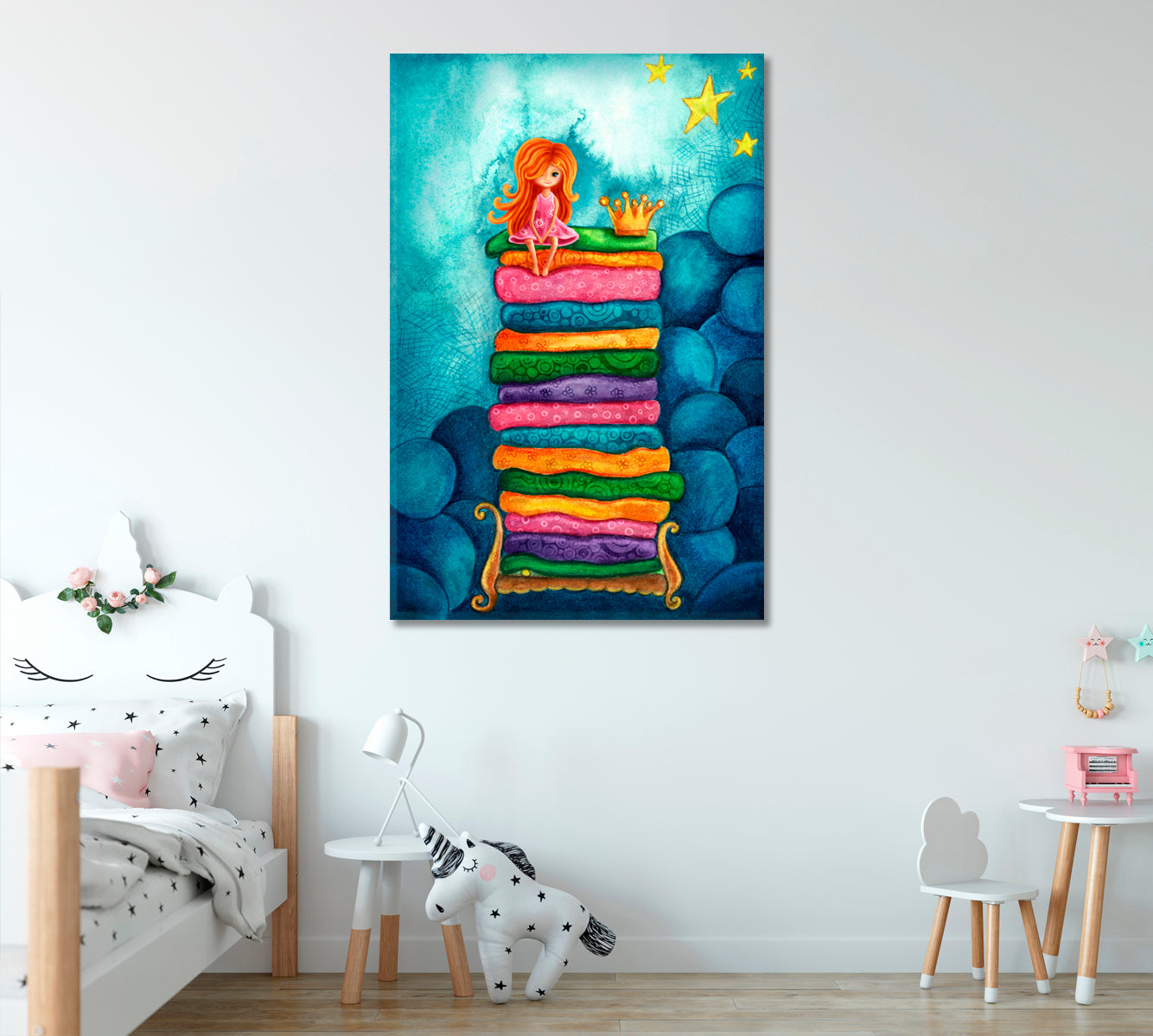 Princess and the Pea Canvas Print ArtLexy 1 Panel 16"x24" inches 