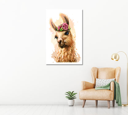 Alpaca Canvas Print ArtLexy   