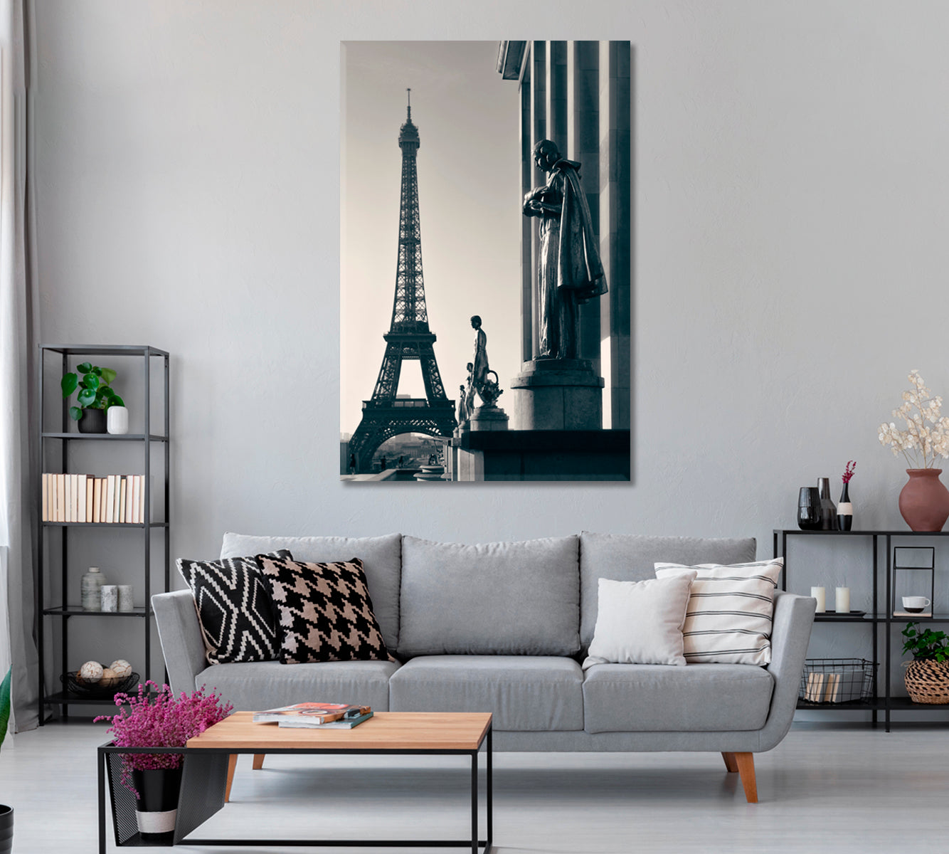Eiffel Tower Paris Canvas Print ArtLexy 1 Panel 16"x24" inches 