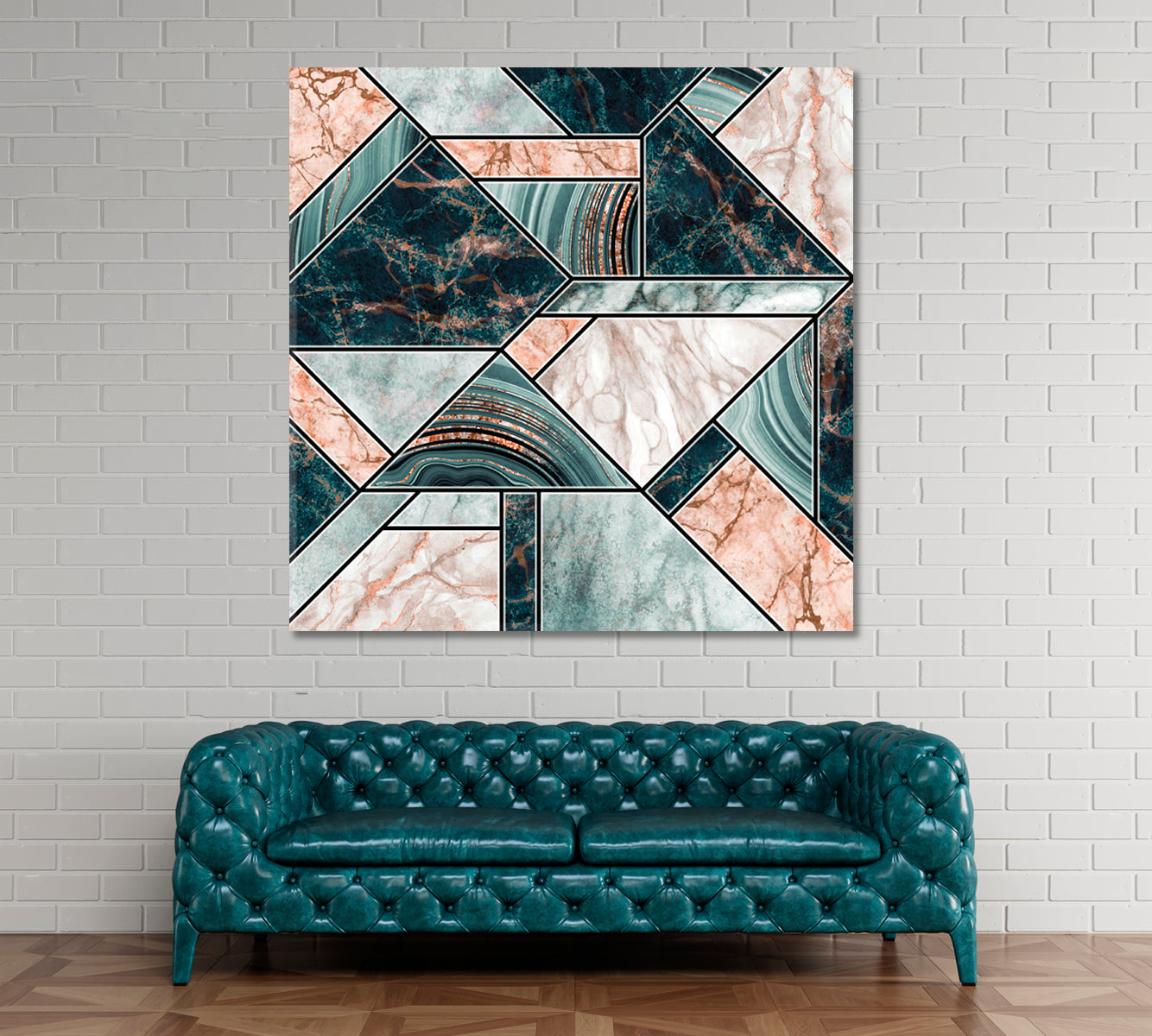 Abstract Marble Mosaic Canvas Print ArtLexy   