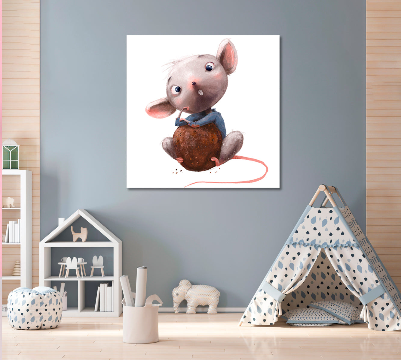 Little Mouse Boy Canvas Print ArtLexy   