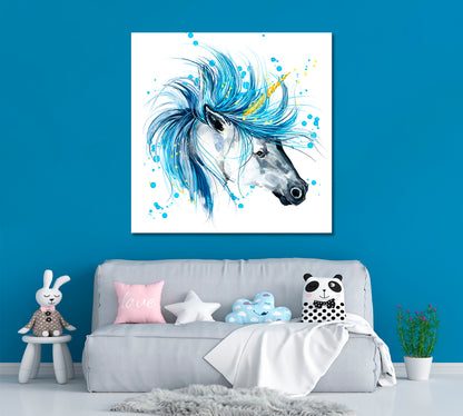 Abstract Unicorn Canvas Print ArtLexy   