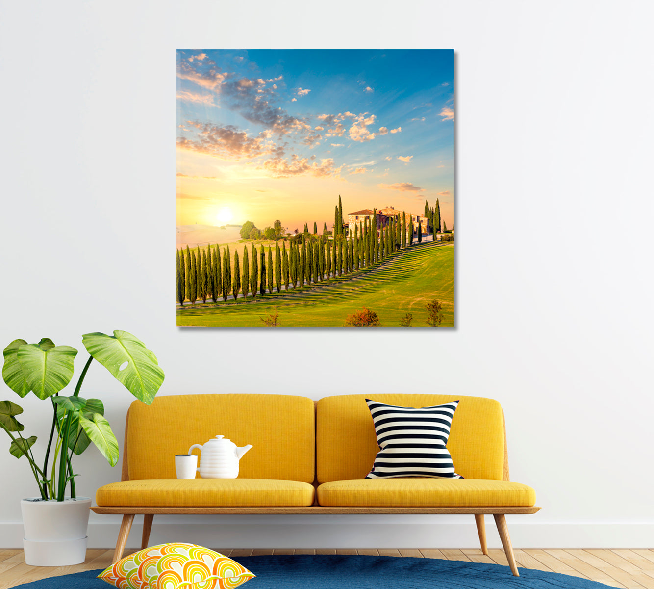 Amazing Tuscany Landscape Italy Europe Canvas Print ArtLexy   