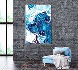 Abstract Blue Swirl Pattern Canvas Print ArtLexy   