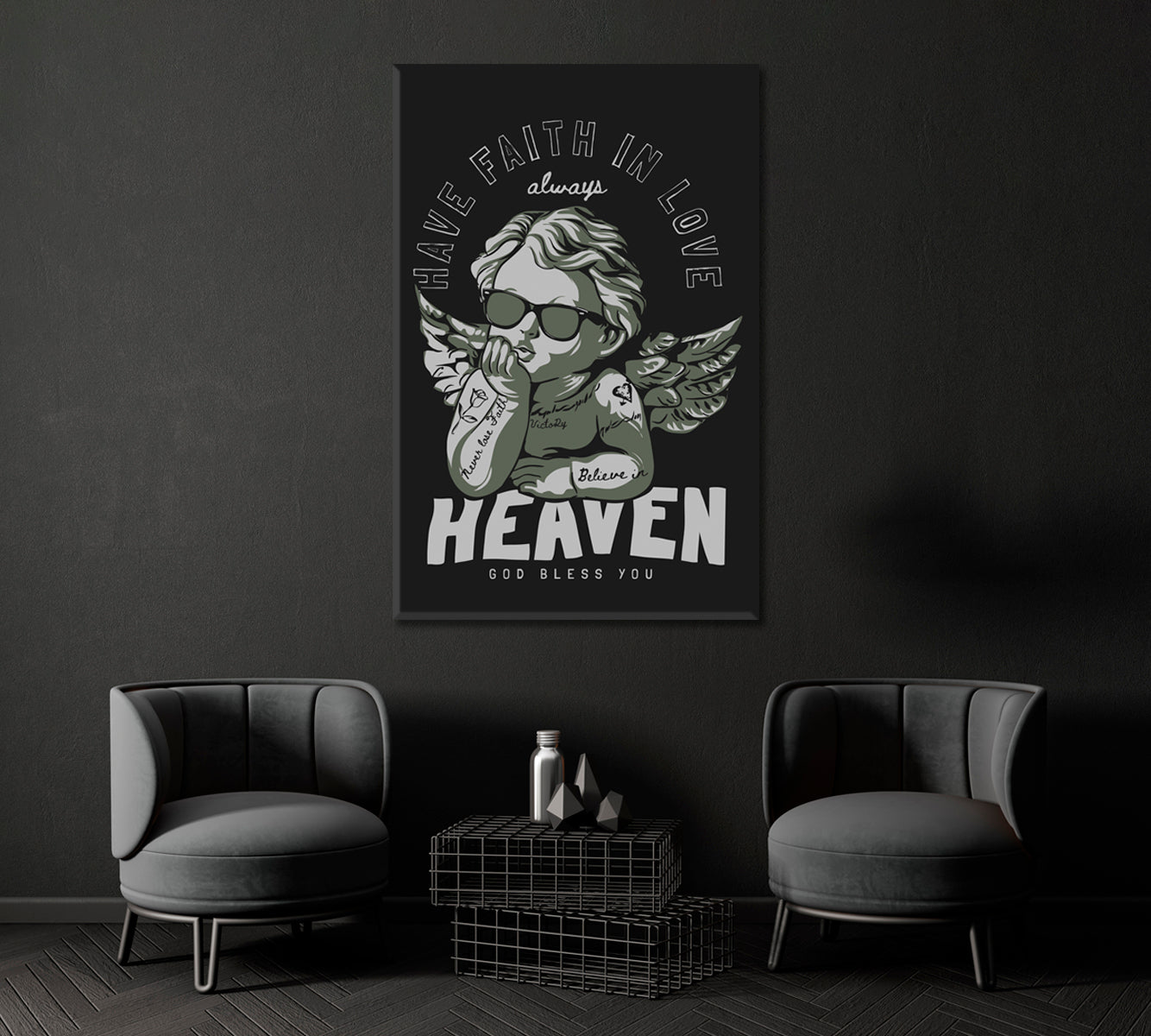 Believe in Heaven Canvas Print ArtLexy 1 Panel 16"x24" inches 