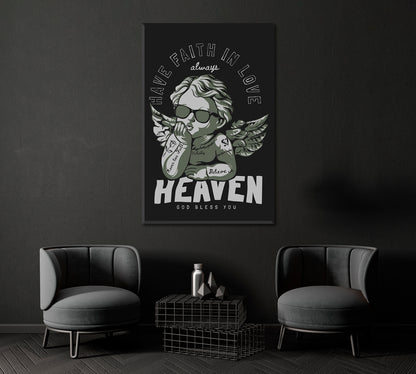 Believe in Heaven Canvas Print ArtLexy 1 Panel 16"x24" inches 