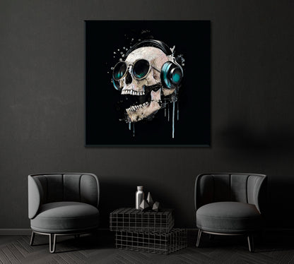 Cool Skull Canvas Print ArtLexy   